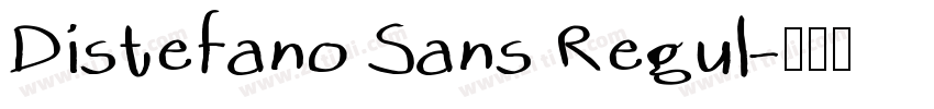 Distefano Sans Regul字体转换